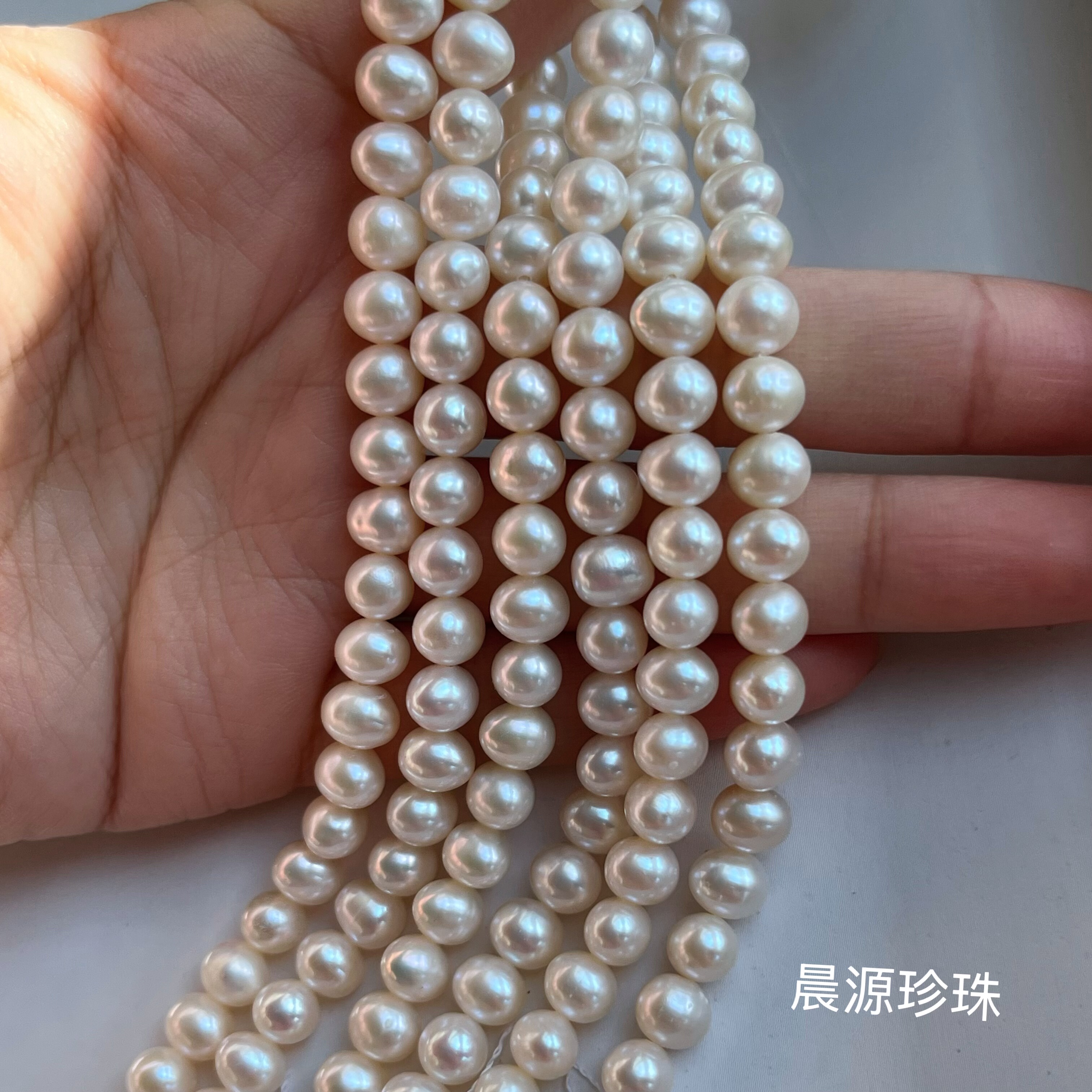 强光近圆6-6.5mm天然淡水珍珠高品质瑕疵少半成品DIY手工饰品配件,珠宝/钻石/翡翠,裸珠,淘宝优惠券,粉丝福利购,淘宝优惠卷