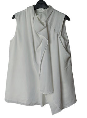 SD正品女士时尚小众设计感休闲风宽松堆叠无袖纯棉衬衫0671