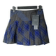 SD正品 折扣女士复古英伦学院风格 纹百褶A字大摆半身裙短裙1338