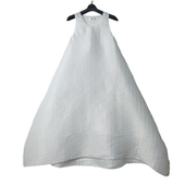 SD正品 折扣高级设计感机理折痕挺括无袖 连衣裙1208