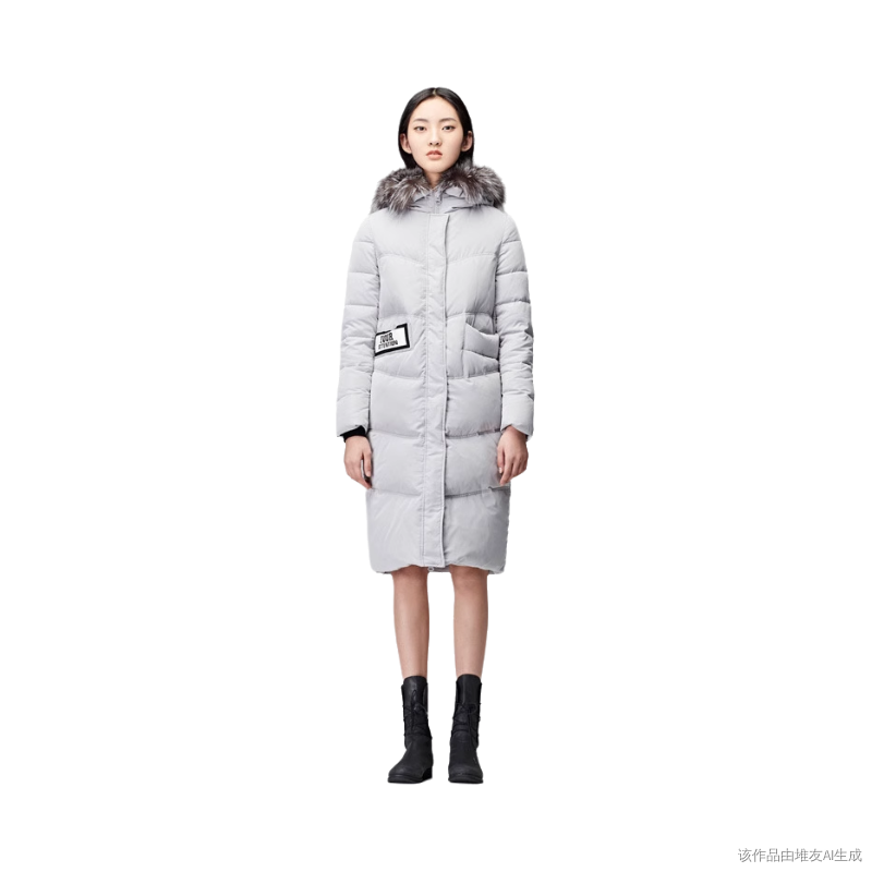 圣迪家正品折扣女士长款修身真毛领保暖羽绒服连帽灰调2432,女装/女士精品,羽绒服,淘宝优惠券,粉丝福利购,淘宝优惠卷