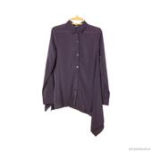 折扣女士不规则下摆复古风修身 显瘦长袖 衬衫 圣迪家正品 薄款 3584