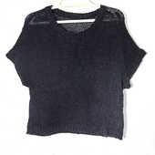 特价 宽松大码 夏季 圣迪家正品 女士针织短袖 套头衫 镂空薄款 透气3580