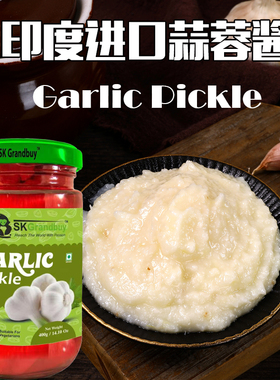 Garlic Pickle印度进口大蒜酱Ginger Paste姜酱蒜蓉蒜蓉调味400g