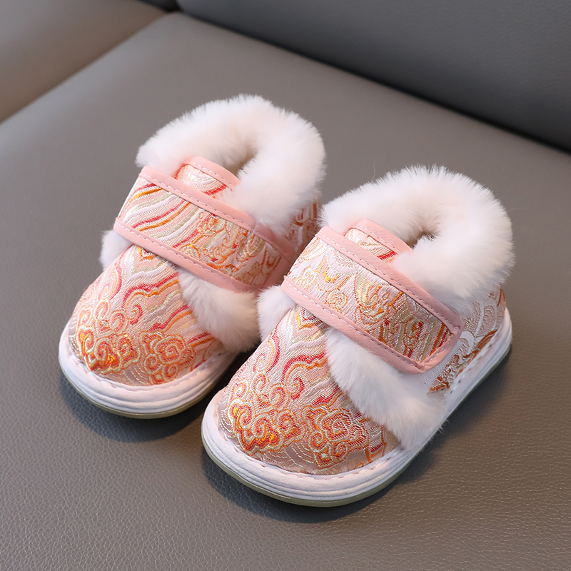 宝宝棉鞋1-3岁手工加厚棉花鞋