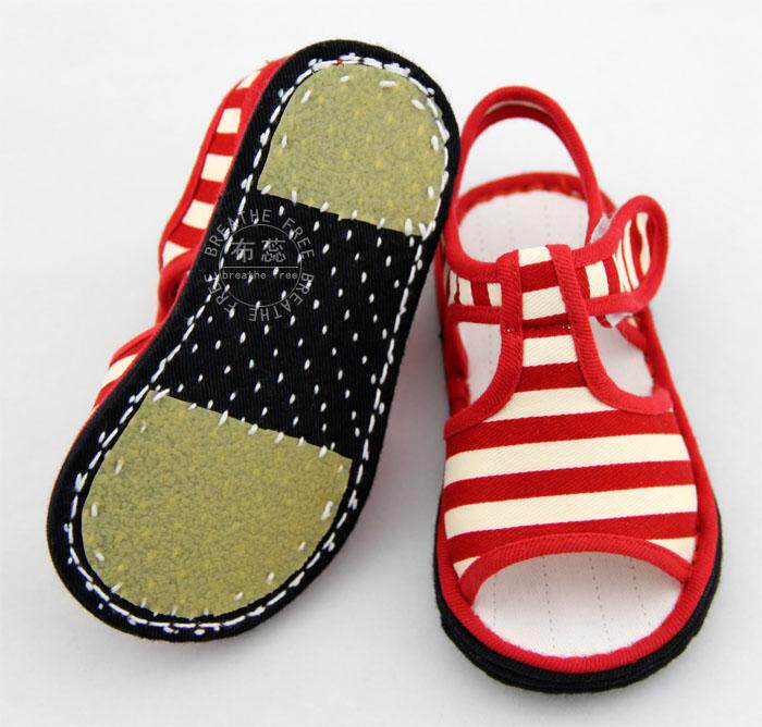 Sandales enfants en coton orteil suture de voiture pour été - semelle Melaleuca - Ref 1053477 Image 4