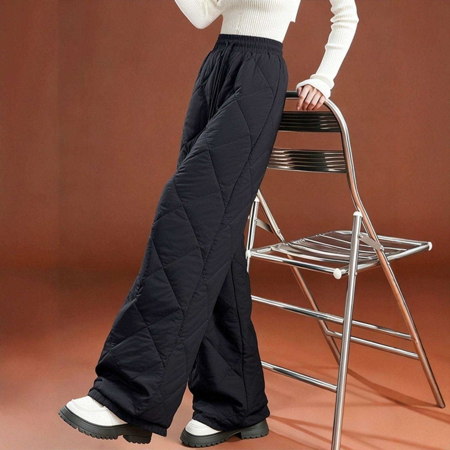 高腰宽松百搭保暖加厚长裤棉绒裤两穿秋冬萎格羽绒棉棉裤直筒裤女,女装/女士精品,大码裤装,淘宝优惠券,粉丝福利购,淘宝优惠卷