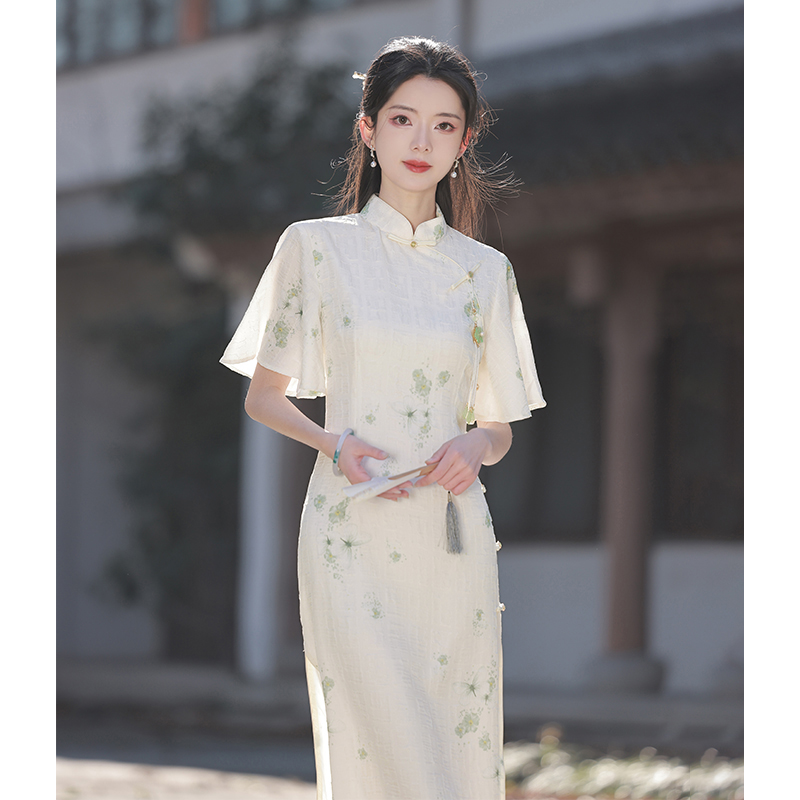 年轻少女苏式清新改良连衣裙日常