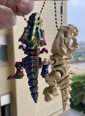 咬手指霸王龙迷你模型摆件