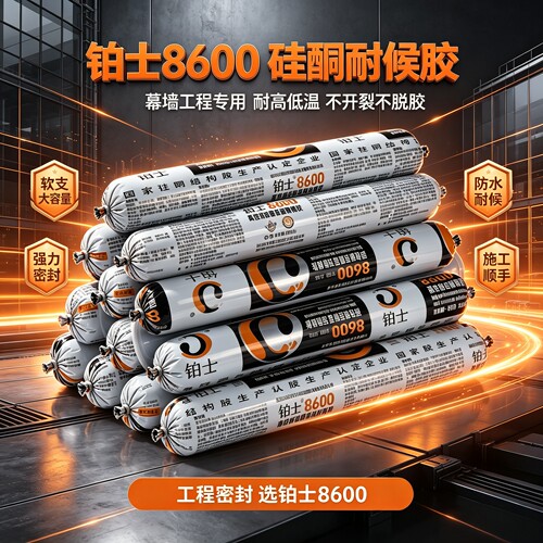 铂士硅酮胶结构胶门窗防水幕墙工业耐候密封胶强力玻璃胶固定补漏