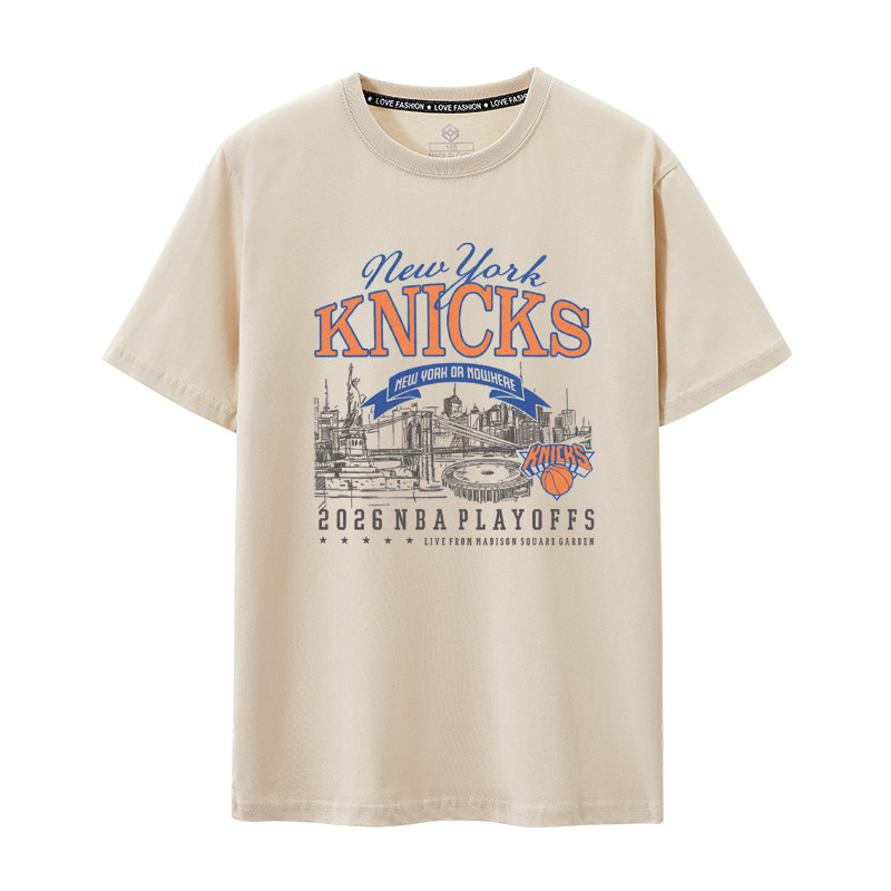 2026短袖T恤布伦森11号衣服印花纽约尼克斯季后赛大码篮球KNICKS