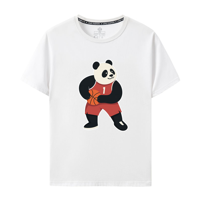 2025年詹姆斯哈登中国行熊猫同款短袖T恤快船harden衣服登峰造极