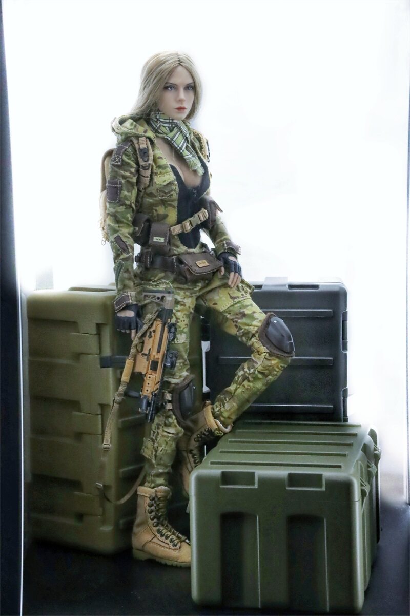 1/6兵人模型微缩盒子12寸手办场景配件武器箱子装备收纳库武器盒