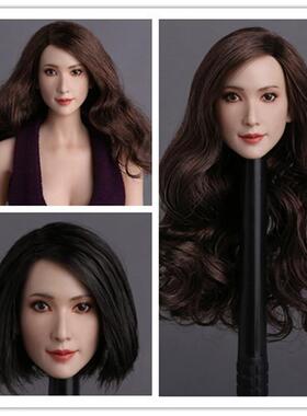 GACTOYS GC008 1/6 亚洲美女头雕 林志玲头雕 美女植发头雕 现货