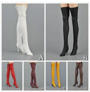 1/6女兵人模型尼尔机械及元2B姐姐潮流性感白色靴子长筒靴含脚模