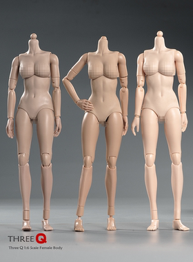 1/6兵人模型半包胶女素体