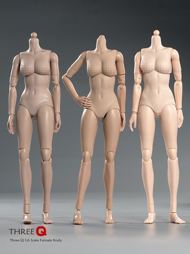 1/6兵人模型半包胶女素体