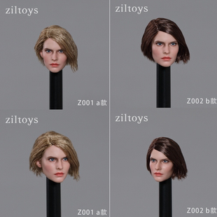 Ziltoys 1/6女兵人欧美Z001生化危机美女特警战士特工吉尔头雕