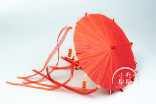 1/6兵人6分bjd娃娃古风流苏油纸伞ob21素体模型和风迷你道具模型