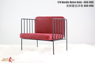1/6兵人现货ACG-09场景组件布艺铁艺现代沙发12寸人偶手办 ht可用