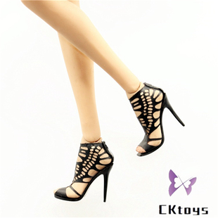 1/6女兵人高跟鞋 带脚钢铁侠女友小辣椒同款现货适合HT PH JO素体