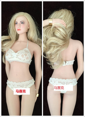 phicen包胶素体米白色内裤女兵人