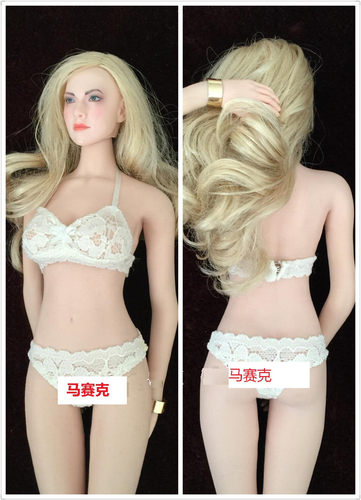 phicen包胶素体米白色内裤女兵人