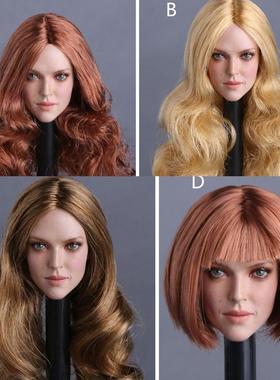 1/6女兵人素体头雕金发欧美女明星头雕模型芭芭拉GACTOYS GC009