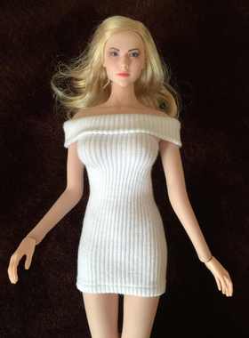 1:6钢骨女兵人衣服连衣裙PH大胸hotstuff UD岚素体穿娃娃素体毛衣