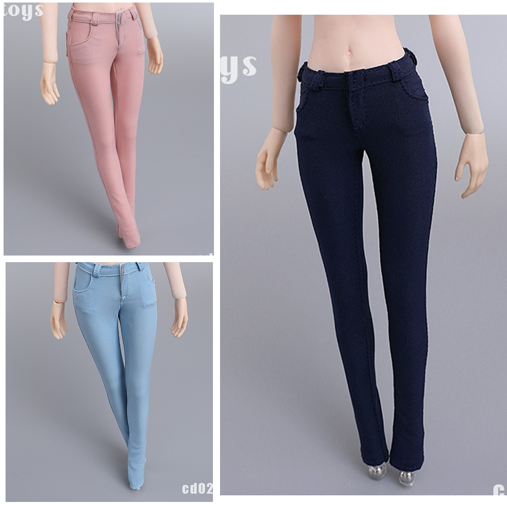 紧身休闲裤黑白色兵人