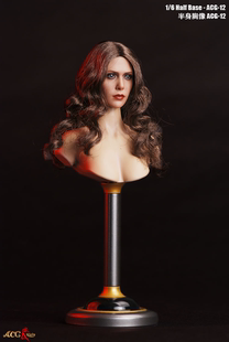 1/6兵人半身胸像伸缩支架地台12寸手办人偶男女头雕底座HT可用