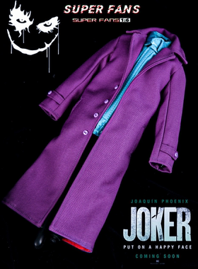 1/6兵人12寸人偶手办模型蝙蝠侠小丑紫色大衣风衣 HOTTOYS HT可用