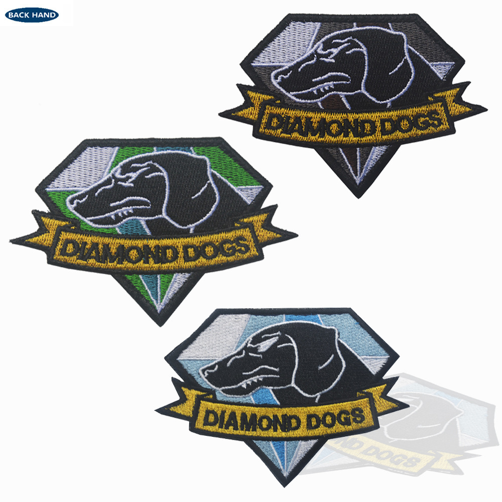 海客户外MGS潜龙谍影5幻痛 钻石狗Diamond Dogs徽章魔术贴臂章