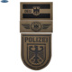 德国DEUtschland POLIZEI鹰臂章激光切割红外反射IR反光魔术贴章