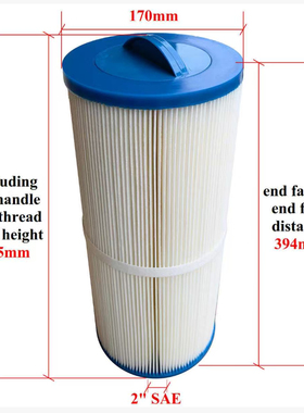 泳池滤芯纸芯过滤器浴缸纸芯无纺布滤芯170x394x60