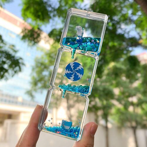 町泽海豚油漏亚克力桌面摆件
