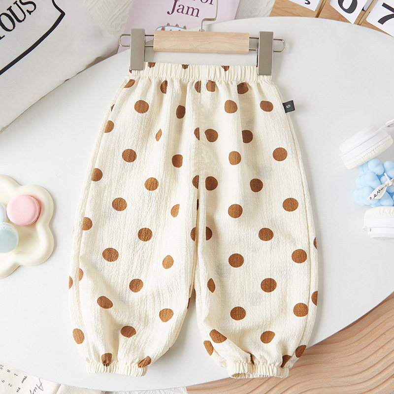 女童防蚊裤夏季儿童薄款裤子夏装女孩洋气灯笼裤宝宝小童韩版长裤