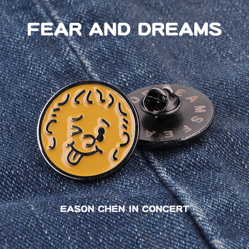 明星周边情侣金属胸针