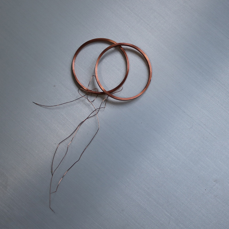 40MM圆形读卡器天线ID-125KHz低频RFID读卡器线圈电感量345-365uh