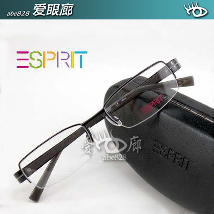 双皇冠信誉ESPRIT思捷 埃斯普利特眼镜框商务男半框眼镜架ET14109