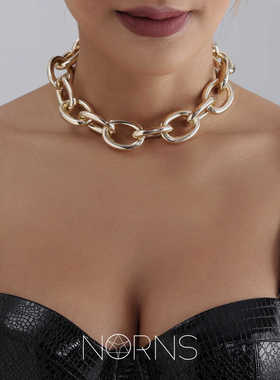 Norns合金超级粗链条项链霸气