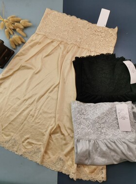 MLL4L日本柔软轻薄锻面5分厂短睡裙家居休闲单裙打底裙