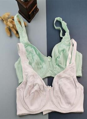 70B75BC808590BCD95100CDE105E大码大罩杯棉质带钢托超薄内衣文胸