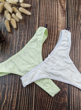 S-XL码外贸棉质舒适透气低腰女士丁字裤纯色大码T裤内裤底裤