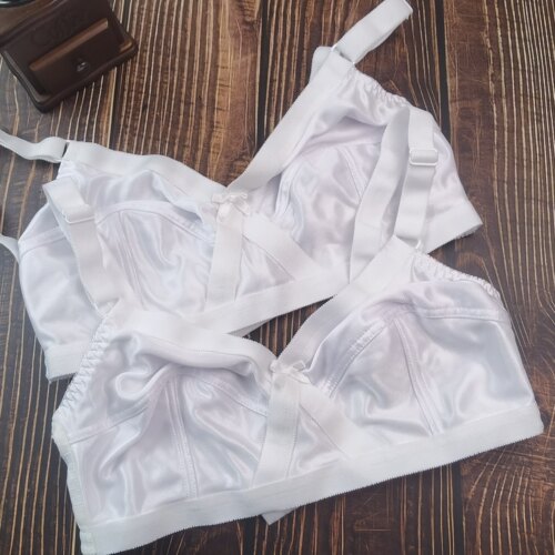 7075B80-115BCD法国外贸大码胖MM无钢圈超薄文胸内衬是棉大杯内衣