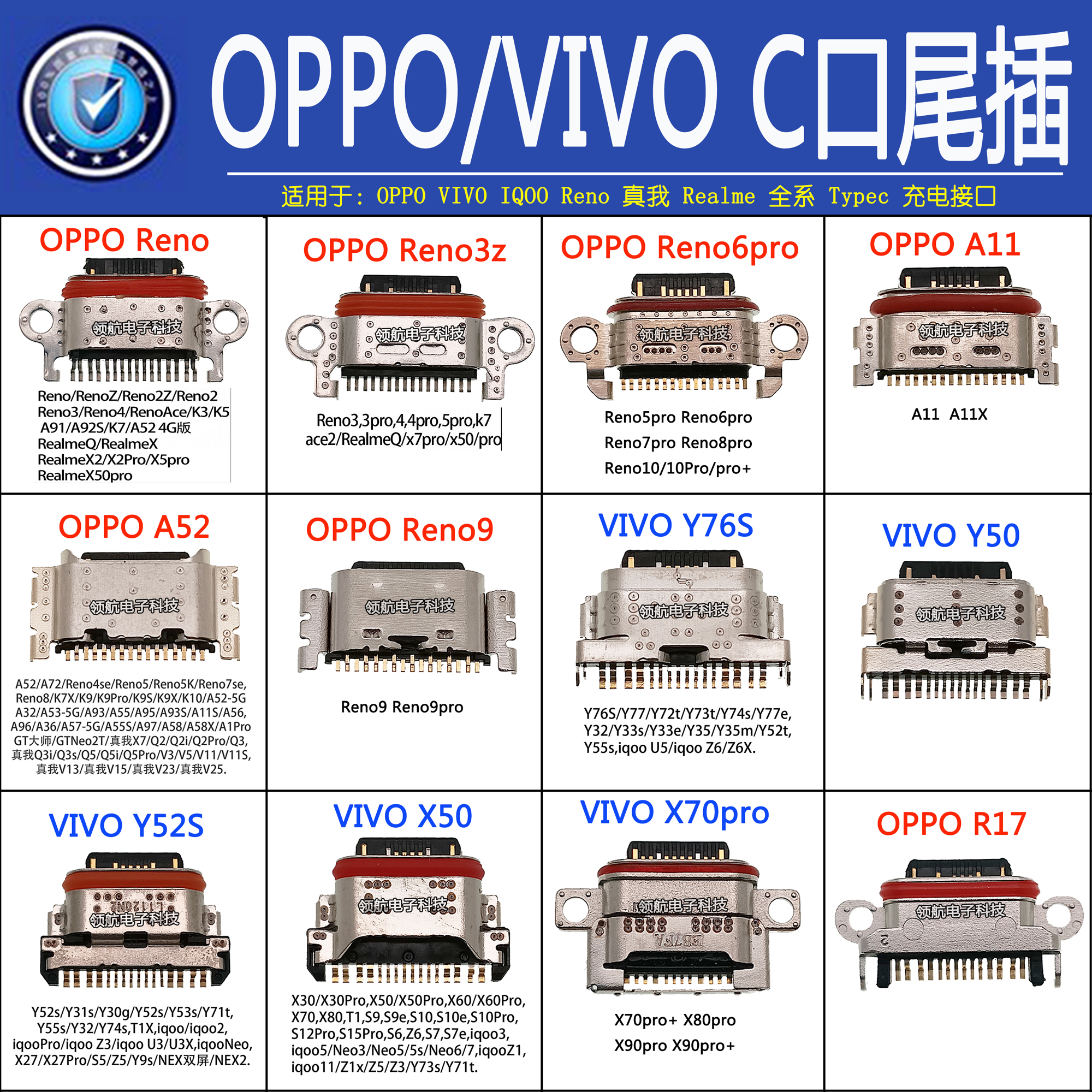 type尾插接口oppor17vivo