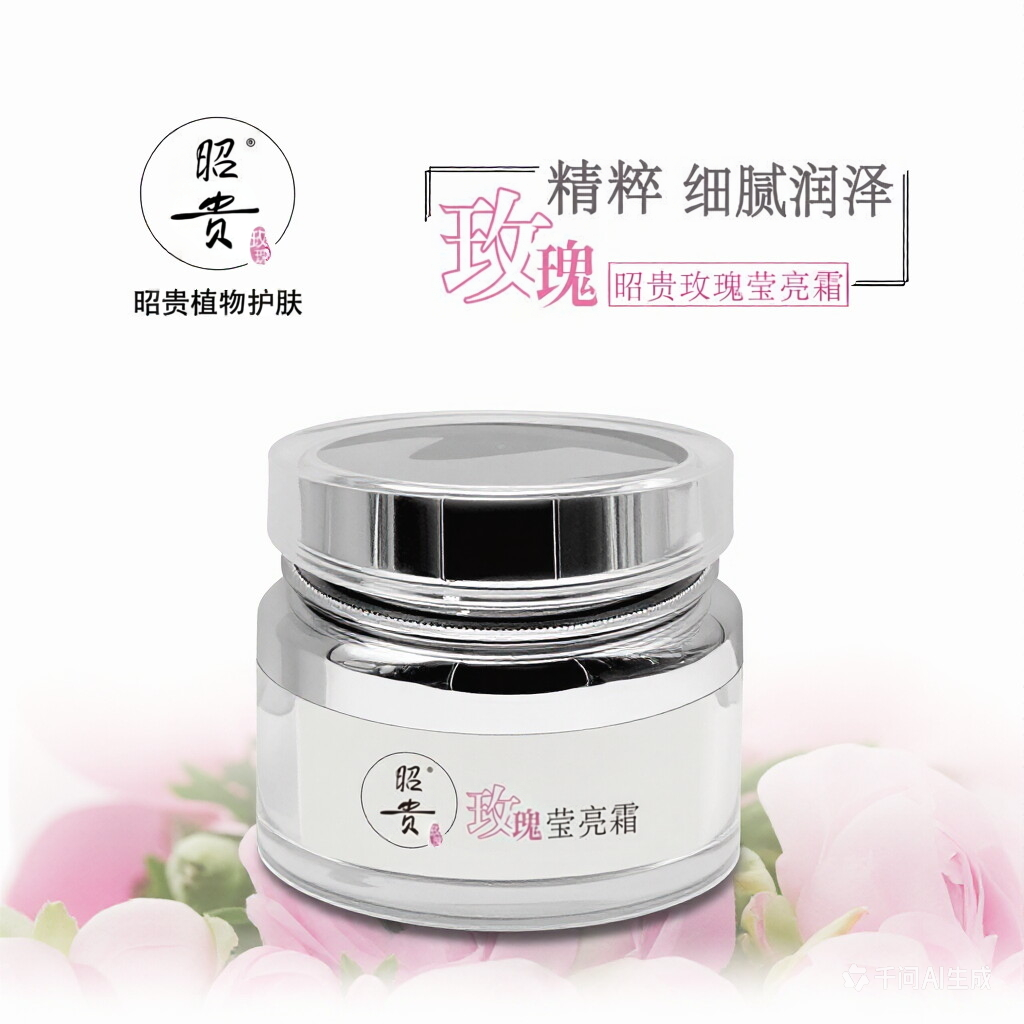 玫瑰莹亮霜保湿改善暗沉昭贵
