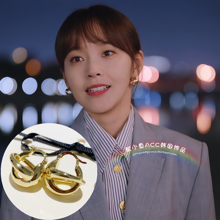日韩合金女金属耳环耳环明星同款