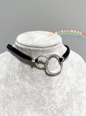 合金合金皮绳女锁骨链断项链时尚