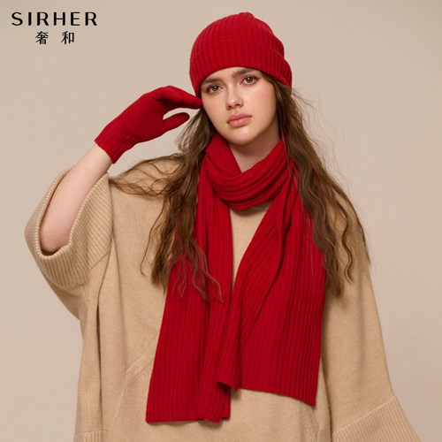 内蒙古围巾纯羊毛针织男女通用